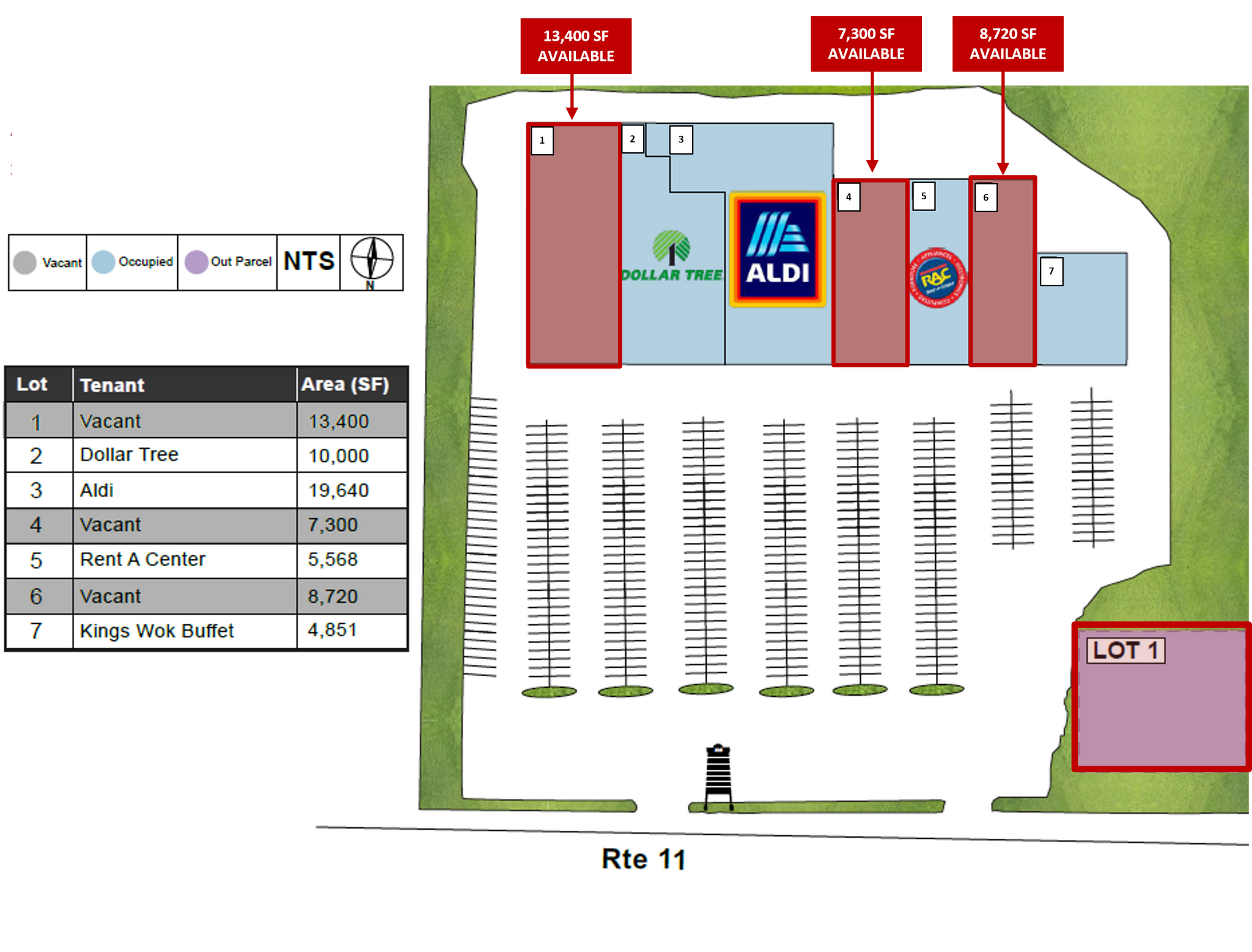 3324 Route 11, Malone, NY à louer Plan de site- Image 1 de 7