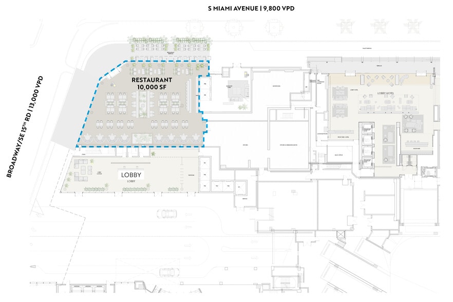 1450 Brickell Ave, Miami, FL for lease - Site Plan - Image 3 of 5