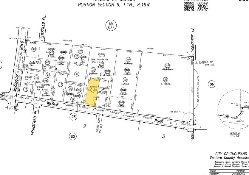 187 E Wilbur Rd, Thousand Oaks, CA à louer - Plan cadastral - Image 2 de 5