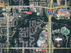 3612 E 2nd St, Edmond, OK - AERIAL  map view