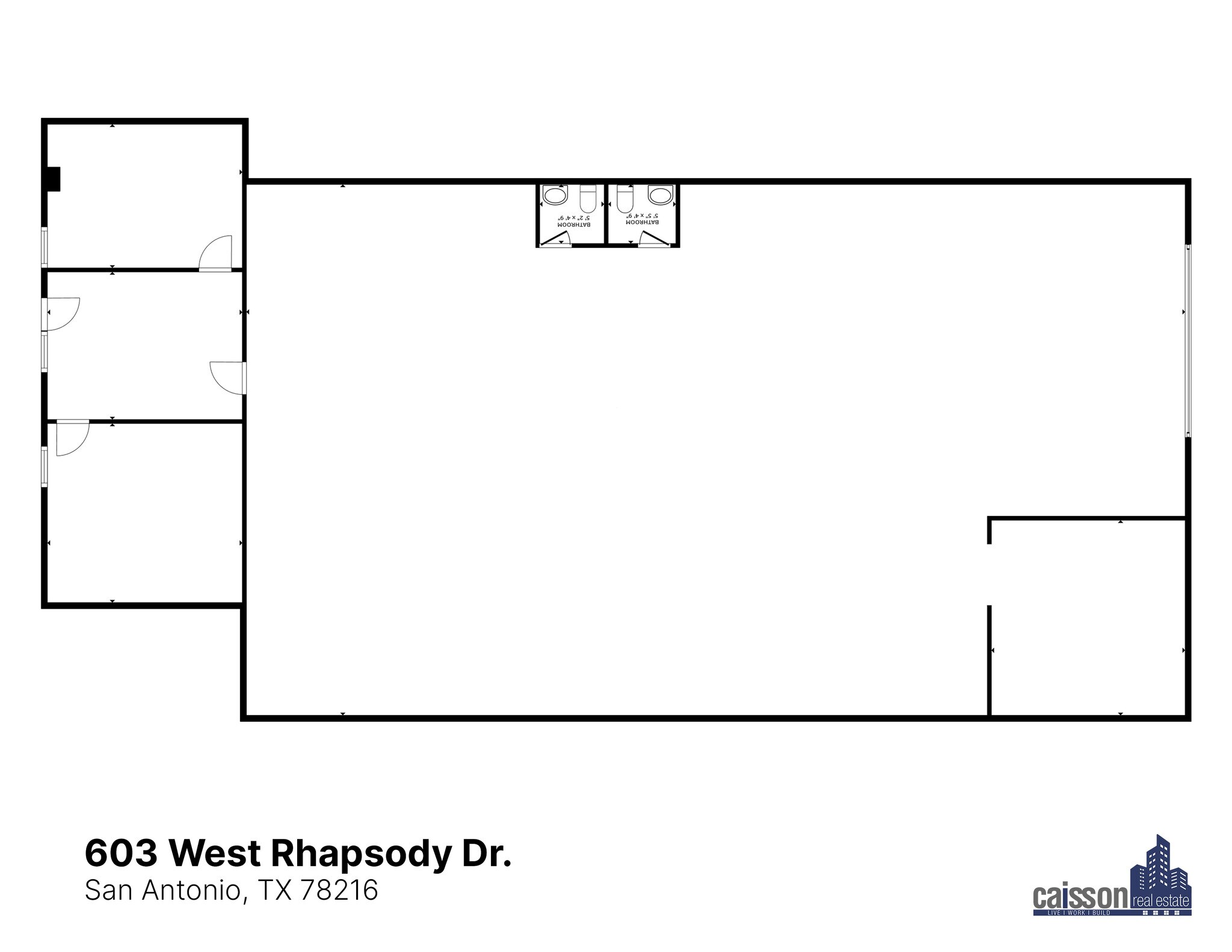 603-609 W Rhapsody Dr, San Antonio, TX à louer Plan d’étage- Image 1 de 1