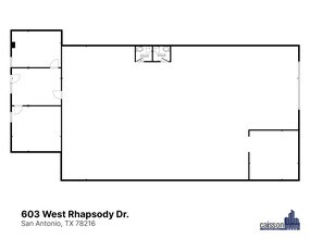 603-609 W Rhapsody Dr, San Antonio, TX à louer Plan d’étage- Image 1 de 1