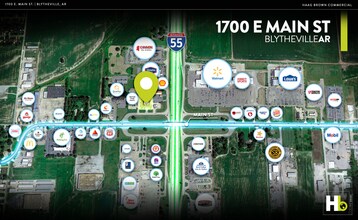 1700 E. Main St., Blytheville, AR - Aerial map view - Image1