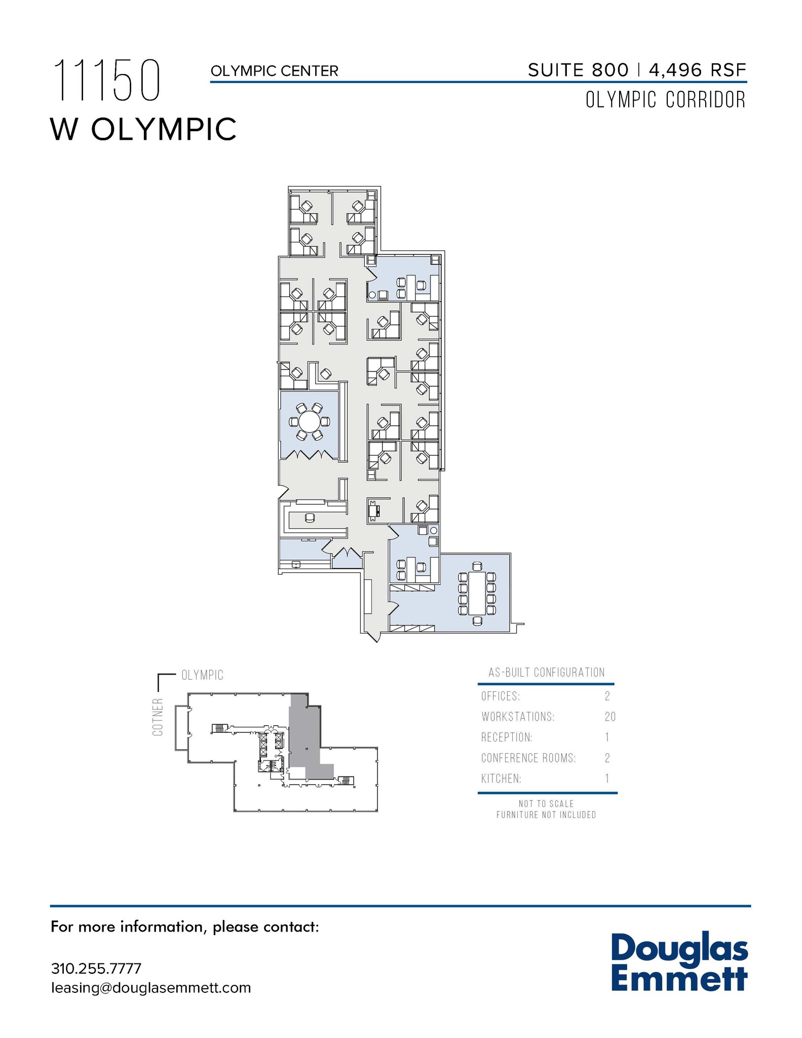 11150 W Olympic Blvd, Los Angeles, CA à louer Plan d  tage- Image 1 de 1