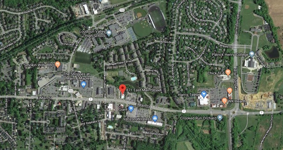 871 E Main St, Purcellville, VA à vendre - Aérien - Image 2 de 2