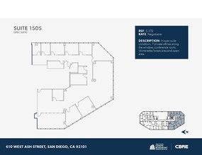 610 W Ash St, San Diego, CA for lease Floor Plan- Image 1 of 1