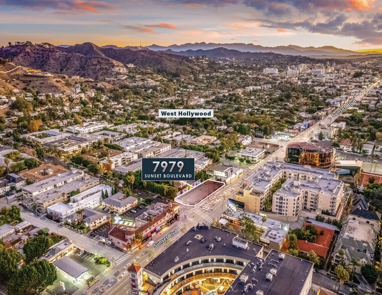 7979 W Sunset Blvd, Los Angeles, CA à vendre - Aérien - Image 2 de 6