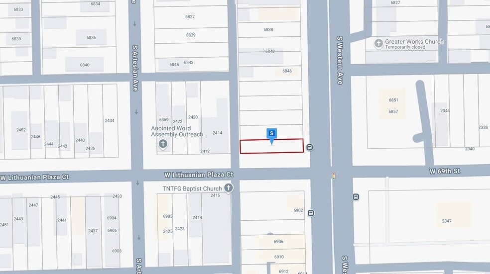 6858 S Western Ave, Chicago, IL for sale - Plat Map - Image 2 of 2