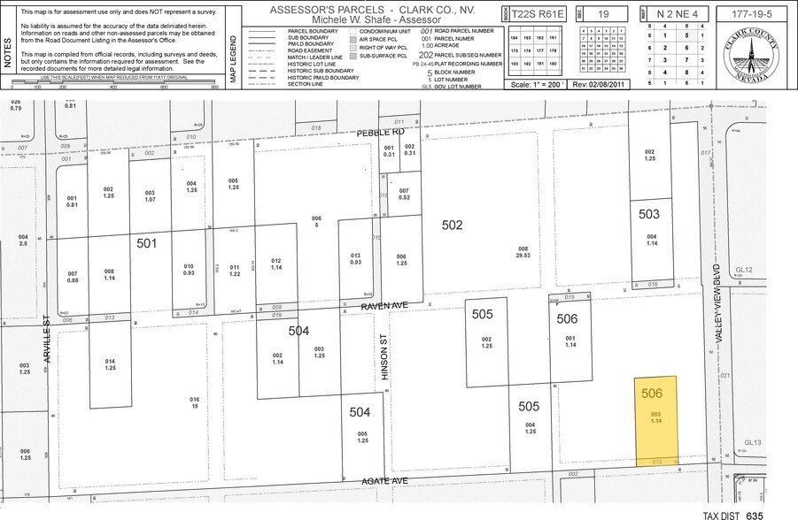 Agate Ave, Las Vegas, NV à vendre - Plan cadastral - Image 2 de 2