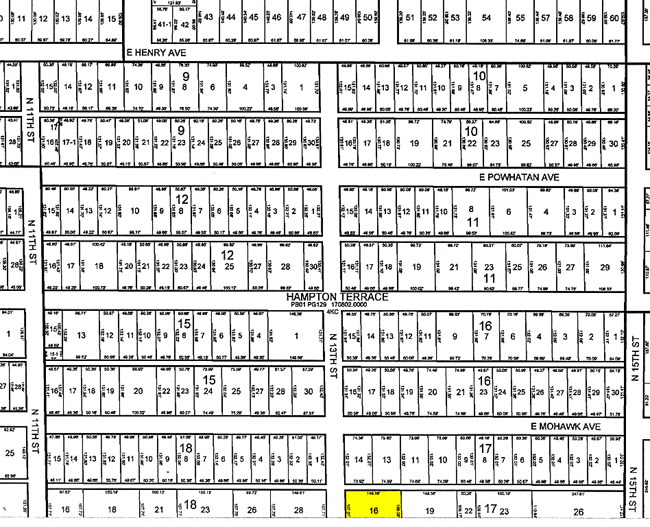 1302 E Hillsborough Ave, Tampa, FL for sale Plat Map- Image 1 of 1