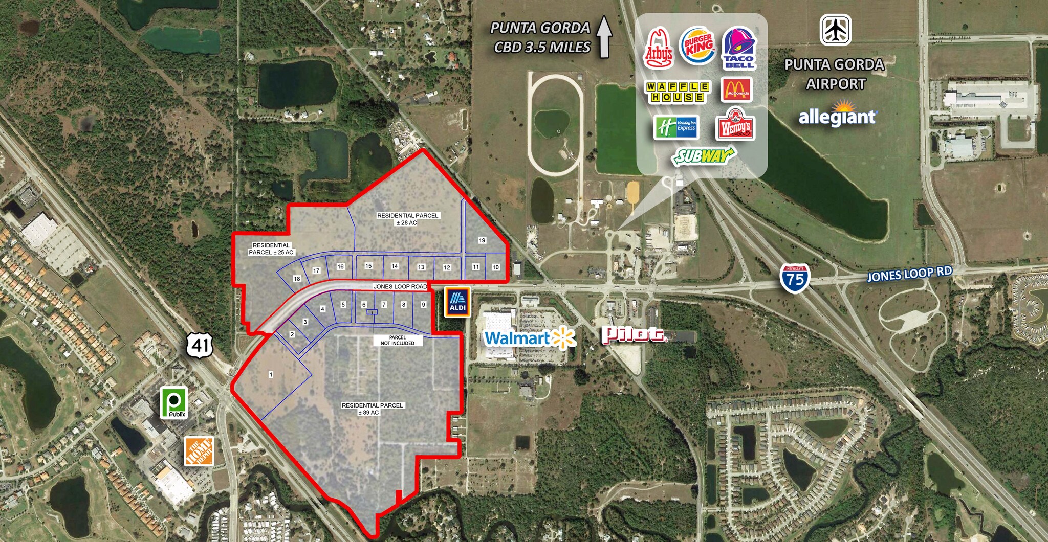26020 Jones Loop Rd, Punta Gorda, FL à vendre Aérien- Image 1 de 3