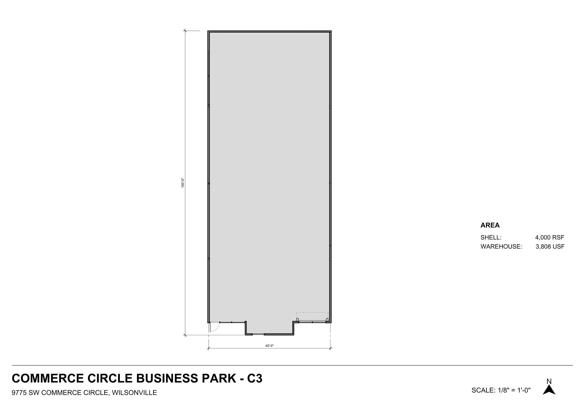 9775 SW Commerce Cir, Wilsonville, OR à louer Plan de site- Image 1 de 5