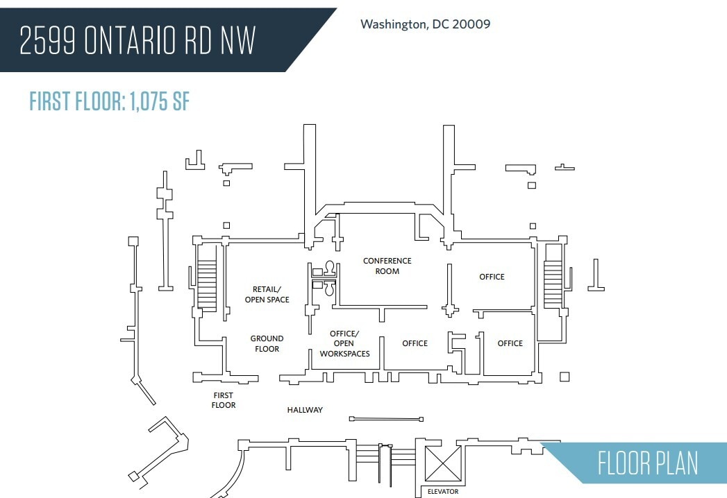 1736 Columbia Rd NW, Washington, DC à louer Plan d’étage- Image 1 de 1