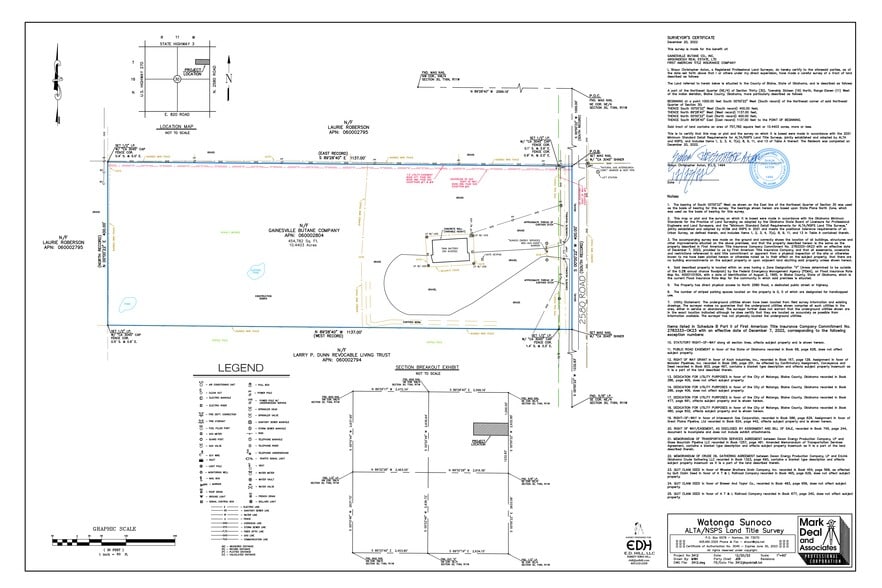 2444 N 2580 Rd, Watonga, OK à vendre - Plan de site - Image 2 de 2
