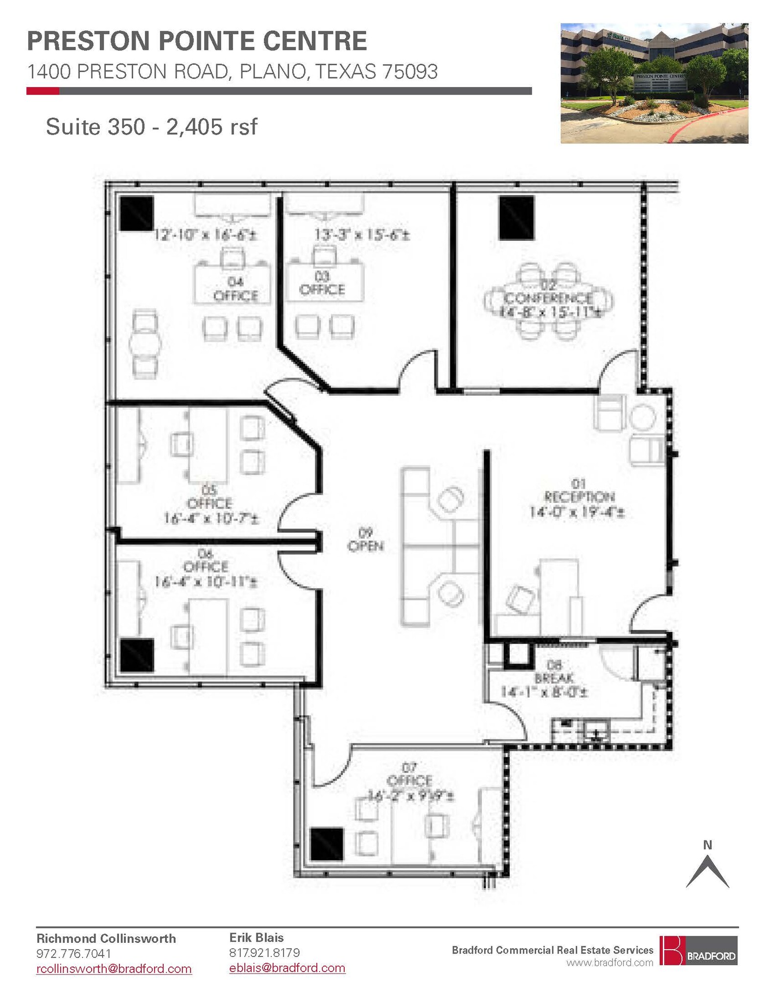 1400 Preston Rd, Plano, TX à louer Plan d  tage- Image 1 de 1