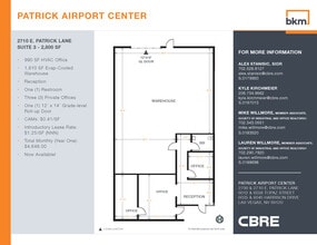 2700 E Patrick Ln, Las Vegas, NV à louer Plan d’étage- Image 1 de 1
