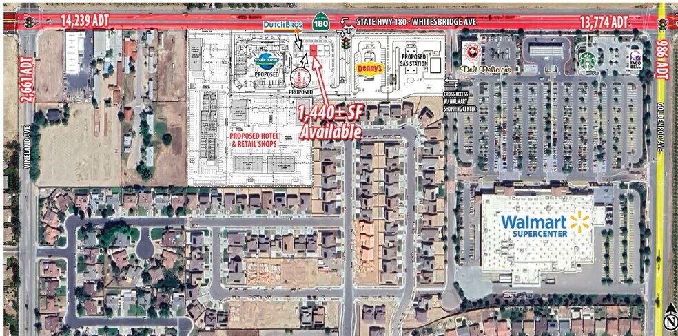 14025-14075 W Whitesbridge Ave, Kerman, CA à louer - Photo du bâtiment - Image 1 de 2