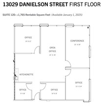 13029 Danielson St, Poway, CA for lease Floor Plan- Image 1 of 1