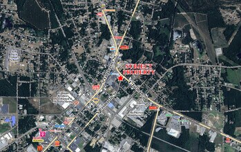 North Cromartie St and East Jarman St St, Hazlehurst, GA - Aerial map view