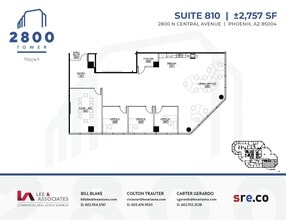 2800 N Central Ave, Phoenix, AZ for lease Floor Plan- Image 1 of 2