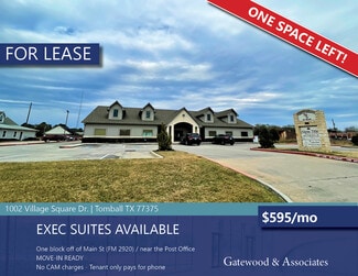 Plus de détails pour 1002 Village Square Dr, Tomball, TX - Bureau à louer