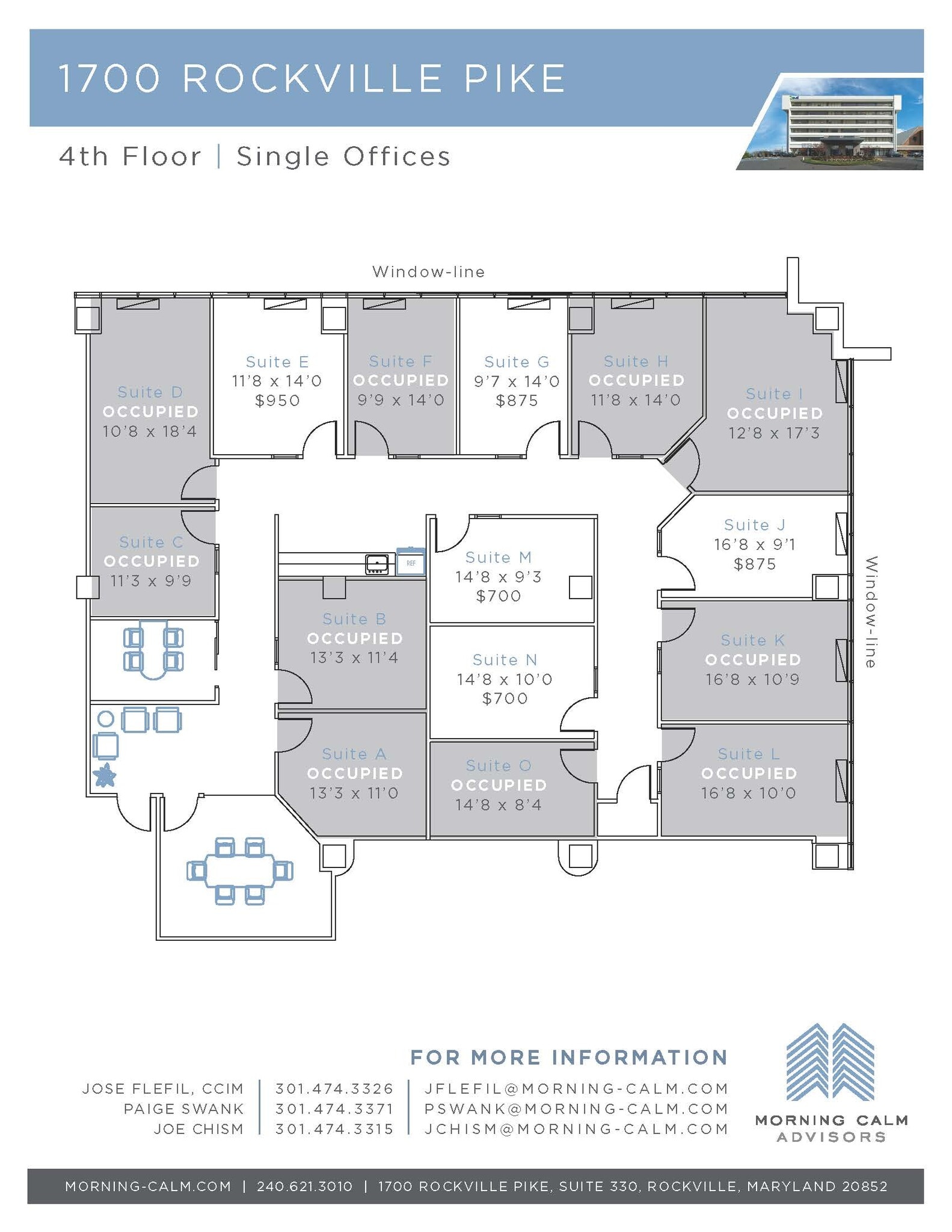 1700 Rockville Pike, Rockville, MD à louer Plan d’étage- Image 1 de 9