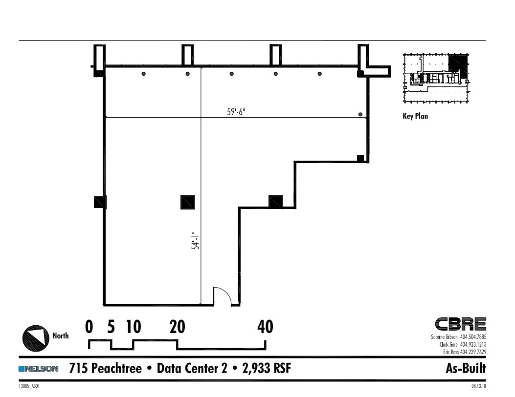 715 Peachtree St NE, Atlanta, GA à louer Plan d’étage- Image 1 de 1