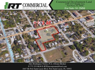 Plus de détails pour 1109-1117 Orange Ave, Fort Pierce, FL - Terrain à vendre