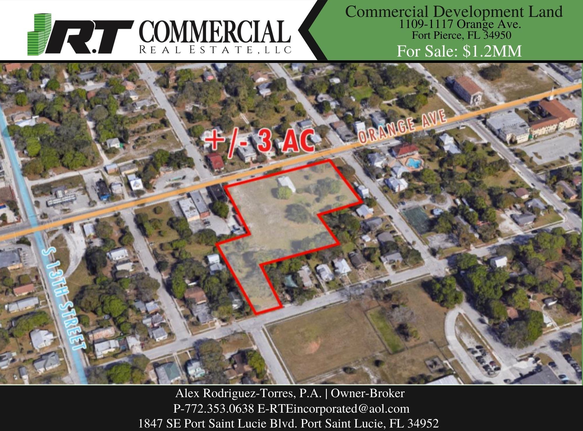 1109-1117 Orange Ave, Fort Pierce, FL à vendre Photo du bâtiment- Image 1 de 4