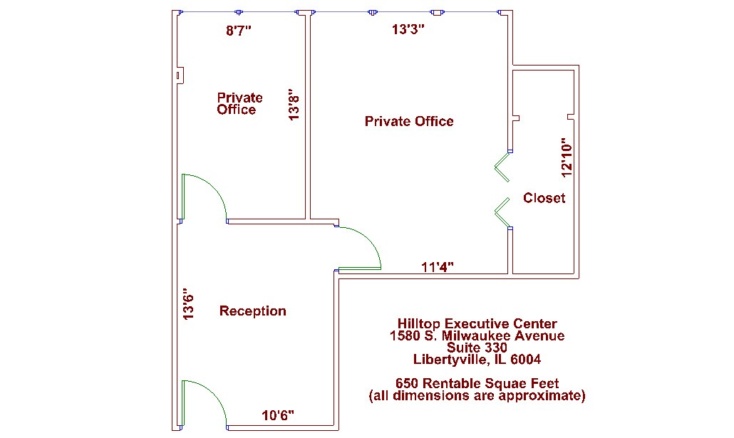 1580 S Milwaukee Ave, Libertyville, IL for lease Floor Plan- Image 1 of 1