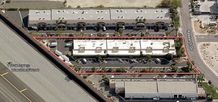 870 Research Dr, Palm Springs, CA - AÉRIEN Vue de la carte