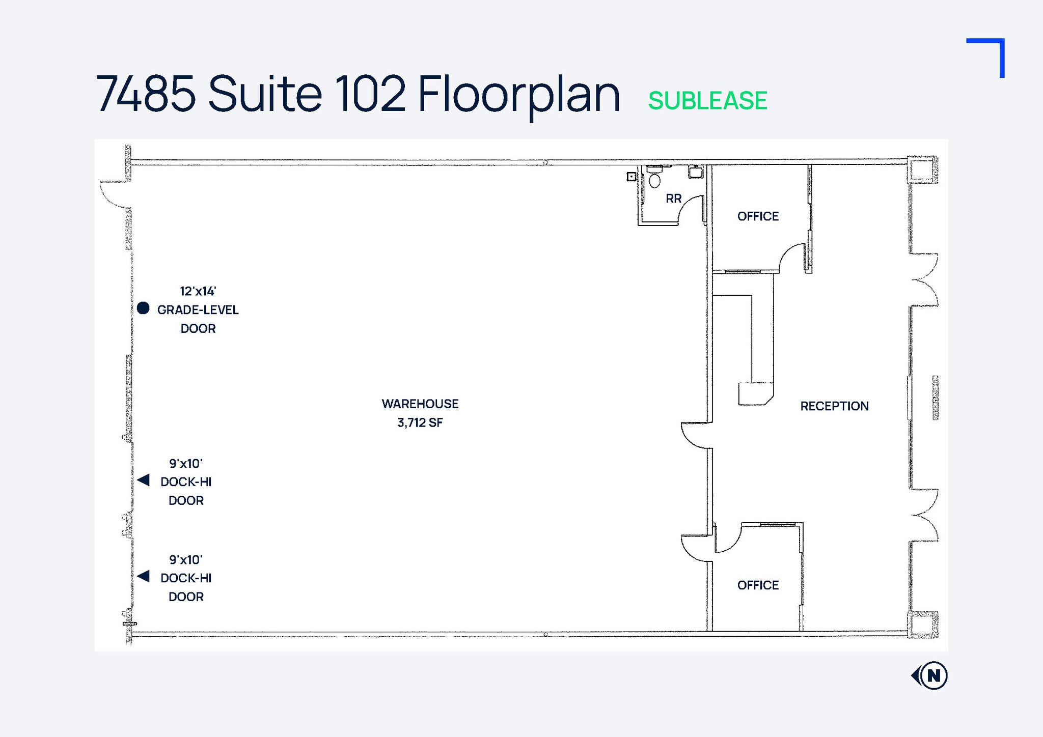 7485 Dean Martin Dr, Las Vegas, NV for lease Floor Plan- Image 1 of 1