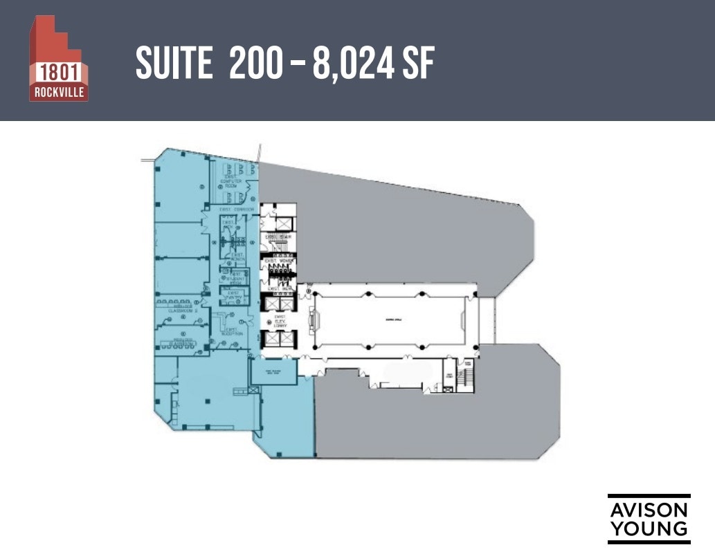 1801 Rockville Pike, Rockville, MD à louer Plan d’étage- Image 1 de 1
