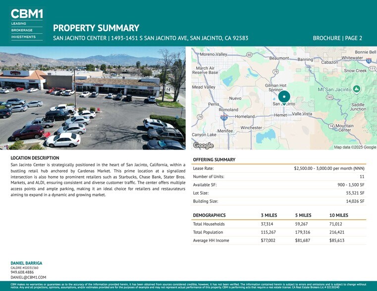 1401-1493 S San Jacinto Ave, San Jacinto, CA for lease - Building Photo - Image 2 of 8
