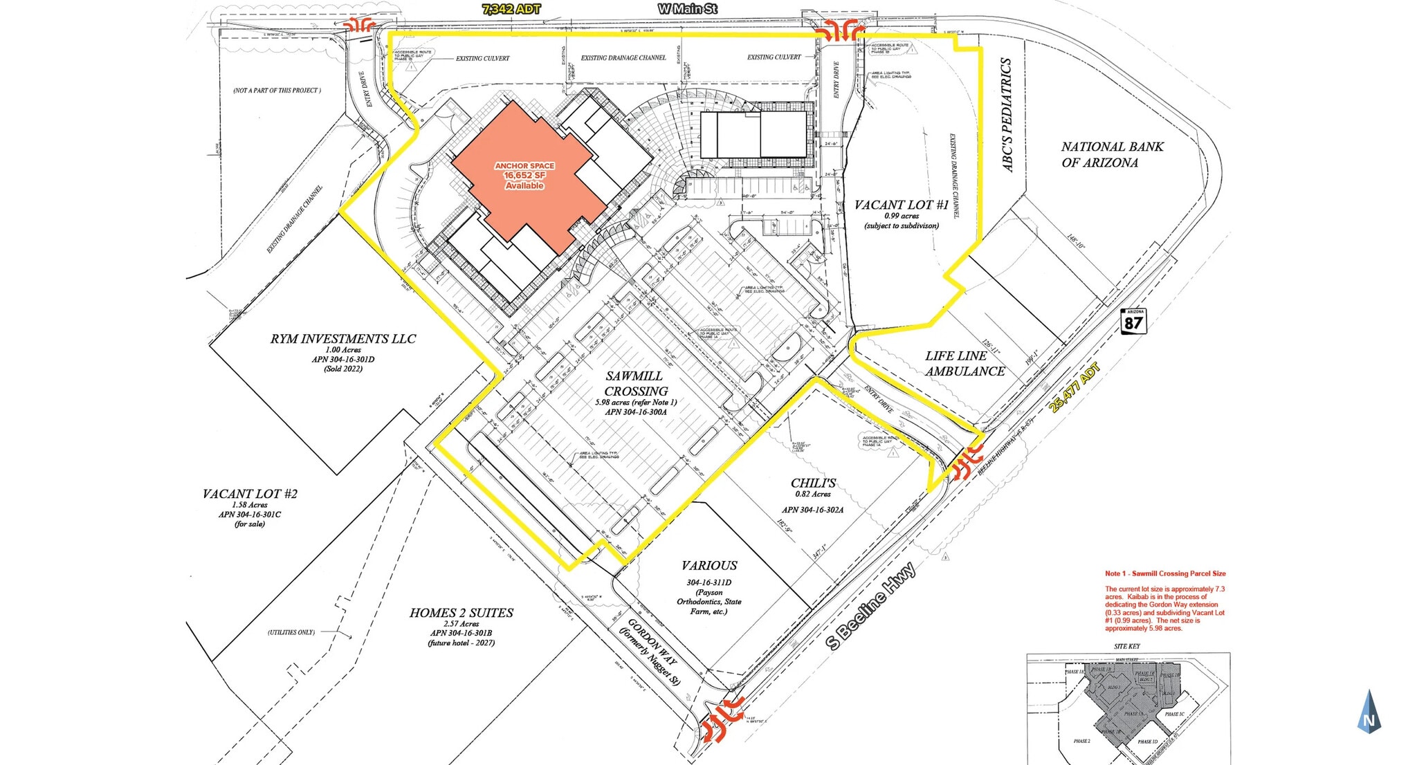 201 W Main St, Payson, AZ for lease Site Plan- Image 1 of 3