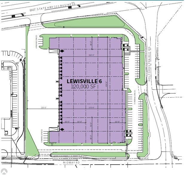 104 Holfords Prairie Rd, Lewisville, TX for lease - Site Plan - Image 2 of 2