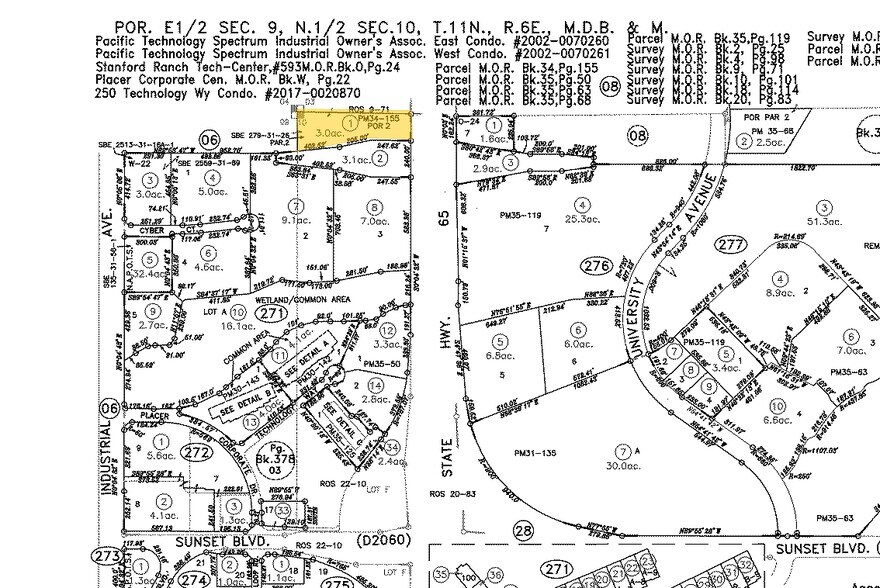 Industrial Ave, Rocklin, CA à vendre - Plan cadastral - Image 2 de 4