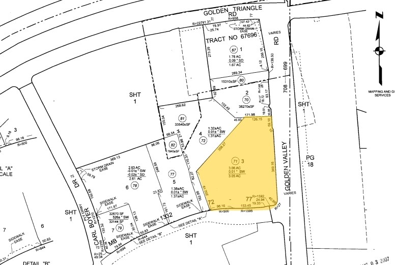 26519-26529 Golden Valley Rd, Santa Clarita, CA for sale - Plat Map - Image 2 of 7