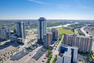 602 8 Av SE, Calgary, AB - AERIAL  map view