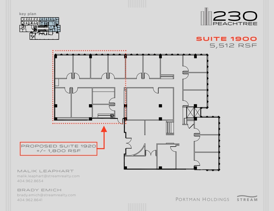 230 Peachtree St NW, Atlanta, GA for lease Floor Plan- Image 1 of 1