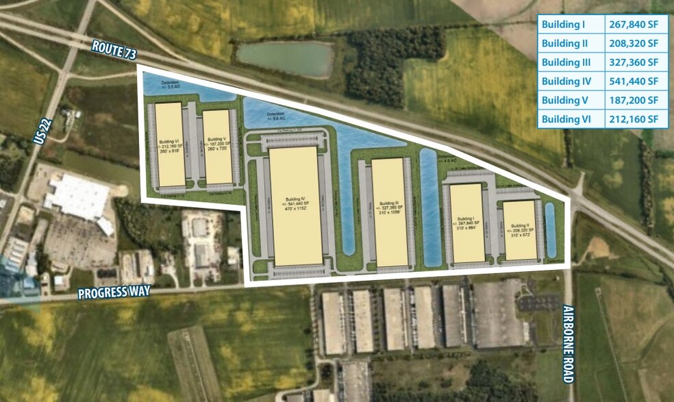 0 Progress Way, Wilmington, OH à louer - Plan de site - Image 3 de 4