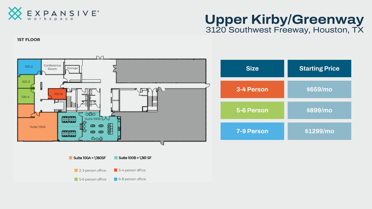 3120 Southwest Fwy, Houston, TX à louer Plan d’étage- Image 1 de 5