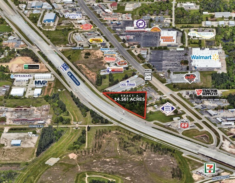 SH 249 & Humble Rd, Tomball, TX for sale - Aerial - Image 1 of 2