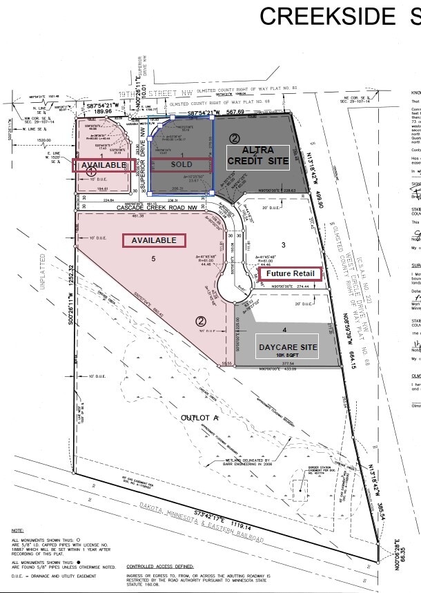 19th St NW, Rochester, MN for sale Plat Map- Image 1 of 2