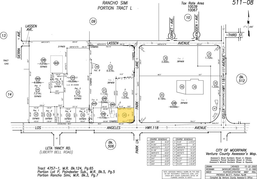 301 W Los Angeles Ave, Moorpark, CA à vendre - Plan cadastral - Image 2 de 3