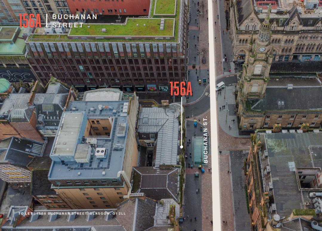156A Buchanan St, Glasgow for lease Aerial- Image 1 of 5