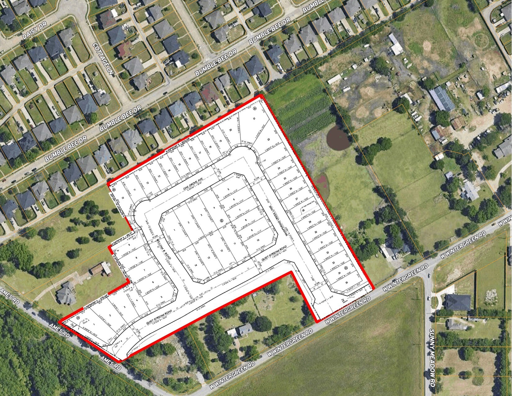 2800 Ames, Lancaster, TX à vendre Aérien- Image 1 de 9