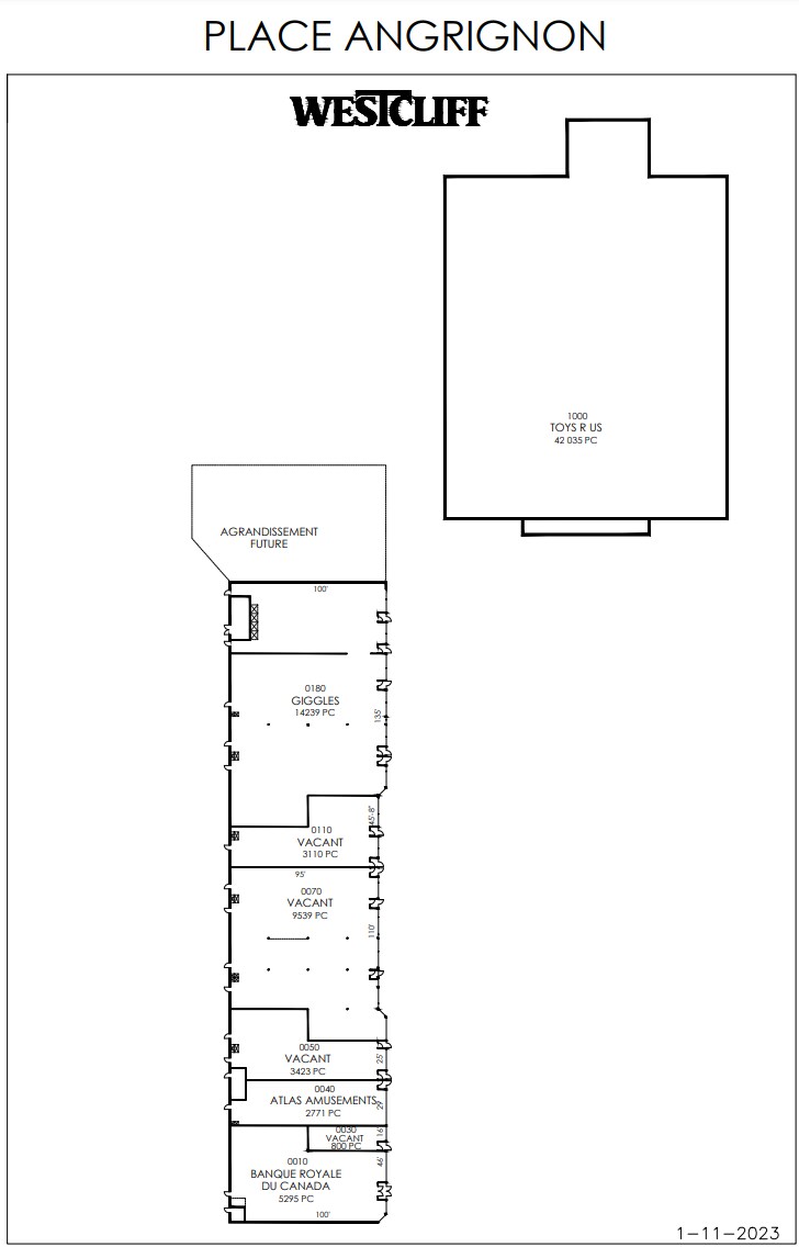 7143-7191 Boul Newman, Montréal, QC for lease Floor Plan- Image 1 of 2