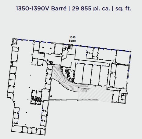 1320-1390 Rue Barré, Montréal, QC for lease Floor Plan- Image 1 of 1