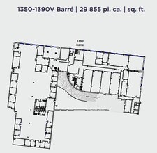 1320-1390 Rue Barré, Montréal, QC for lease Floor Plan- Image 1 of 1